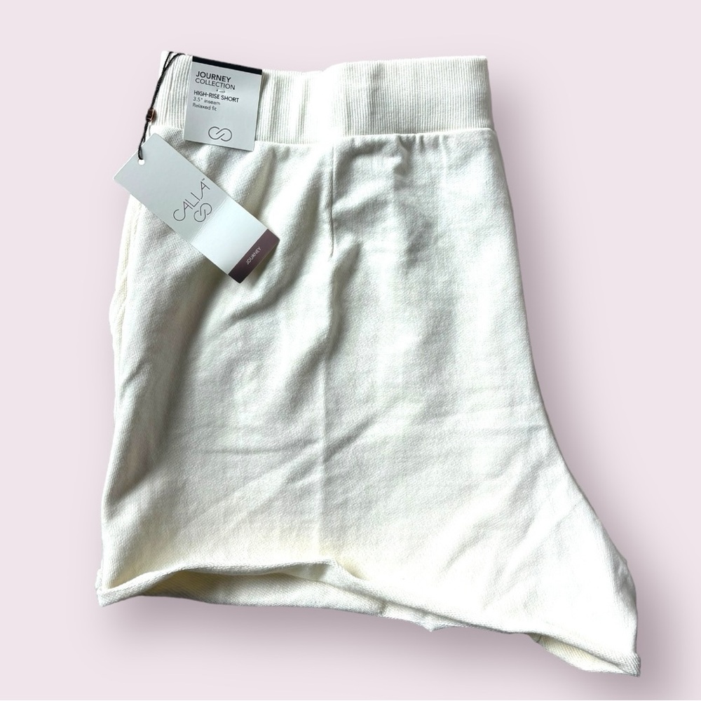 Calia, High Rise, Relaxed Fit, Cotton Shorts
